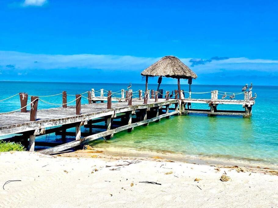 Beachfront Apartment With Swimming Pool. One Bedroom Celestun Exterior photo